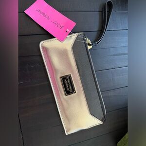 Betsey Johnson Gold and Black Women's Clutch wallet NEW WITH TAGS